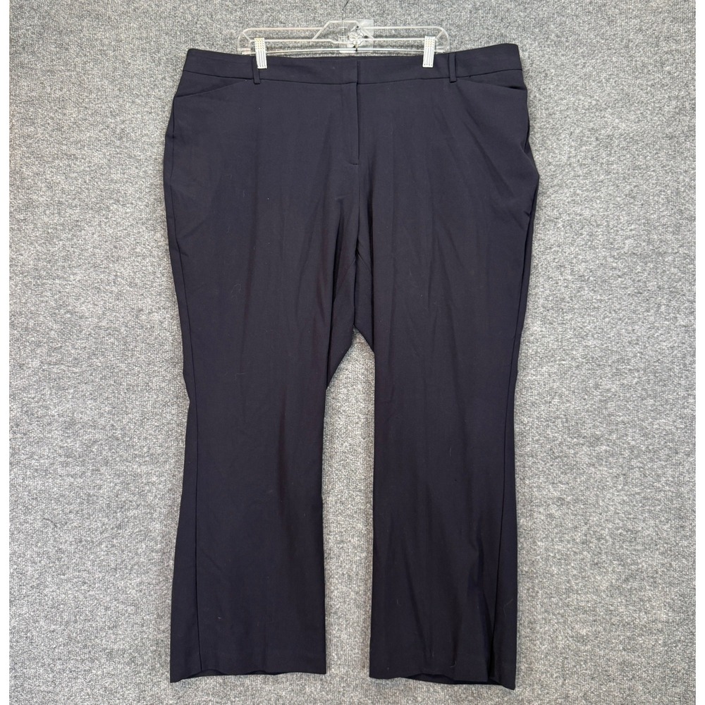 Worthington Curvy Fit Perfect Trouser Women 22WS Blue Pant Stretch Plus Size NEW